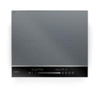 Klarstein Table de cuisson à induction 60 cm Zone flexibles Plaque de cuisson induction Affichage LED 7200 W Argent