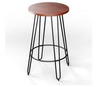 Klarstein Table Haute de Bar 120 cm, Table Mange Debout, Structure Renforcé Acajou Marron G