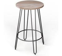 Blumfeldt Table de bistro Hamilton Ø 60 cm, structure bois et acier