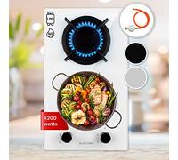 Klarstein Plaque de cuisson gaz 2 brûleurs 4200W acier inoxydable GPL