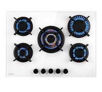 Klarstein Tables de Cuisson à Gaz, Plaque de Cuisson Gaz à 5 Brûleurs, Table de Electrique à 5 Feux de 10400W, Cuisiniere Gaziniere avec Brûleurs en Acier Inoxydable, Cuisinières GPL