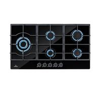 Klarstein Tables de Cuisson à Gaz, Plaque de Cuisson Gaz à 5 Brûleurs, Table de Encastrable à 5 Feux de 11100W, Cuisiniere Gaziniere avec Brûleurs en Acier Inoxydable, Cuisinières GPL