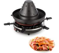 Klarstein Taste Volcano Appareil à raclette & chapeau tatare 1500W - Grill de table électrique - Cuisine conviviale 6 personnes