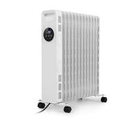 Klarstein Thermaxx Heatstream Chauffage électrique à bain d'huile, puissance 2500 W, jusqu'à 50 m², plage de température : 5-35 °C, minuterie 24 h pour fonction on/off, affichage numérique, hyperheat,