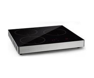 Klarstein Trinity Cook Hybrid - Table de cuisson á induction pose libre , 3 zones , 9 niveaux de puissance , 3400W max. - Noir Noir G