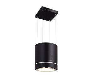 Klarstein Tron Ambience 38cm 521,4 m³/h Hotte îlot Noir A