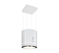 Klarstein Tron Ambience 40cm 521m³/h Hotte d'Îlot Blanc A