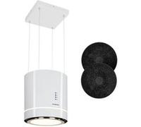 Klarstein Hotte îlot Tron Ambience 38 cm 521,4 m³/h Classe A Blanc