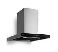 Klarstein Valeria hotte îlot Mode évacuation et recyclage Design élégant en inox 632 m³/h 60 cm