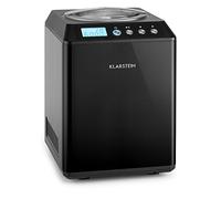 Klarstein Vanilly Sky Family Sorbetière - Glace en 5 à 60 minutes, Récipient isotherme pour jusqu'à 2,5 l, Seulement 250 watts de puissance consommée, Yaourt glacé, Nettoyage facile, Noir
