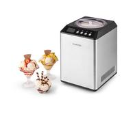 Klarstein Machine à crème glacée Vanilla Sky – Compresseur, 10–60 min, 2,5L, Argent