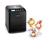 Klarstein Sorbetière Vanilly Sky Family – Glace 5–60 min, 2,5 L isotherme, 250 W, Noir
