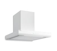 Klarstein Velaire Hotte Aspirante 60 cm - Hotte Murale Silencieuse, 600 m³/h, A++, Commandes Tactiles, LED, Filtre Charbon, 3 Vitesses, Cuisine Moderne, Blanc