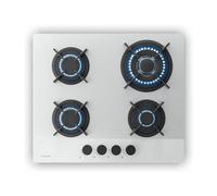 Klarstein Velaire 60cm Plaque de cuisson à gaz 4 Feux Blanc