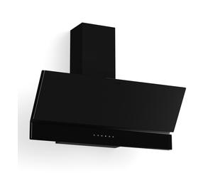 Klarstein Velaire 90cm Échappement/Recirculation Hotte Décorative Noir APP
