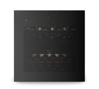 Klarstein Velaire Cave à Vin 2 Zones - 36 Bouteilles, Encastrable, 5-22°C, Éclairage LED, Porte UV, Commande Tactile, 41 dB, Cave à Vin Multi-Températures
