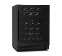 Klarstein Velaire Cave à Vin 2 Zones - 46 Bouteilles, 5-22°C, LED, Tactile, Encastrable ou Pose Libre, Clayettes Bois, Verre UV, 41 dB, Frigo Vin Multi-Températures