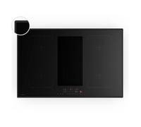Klarstein Plaque à induction Velaire Flex 80 cm 4 zones Flex Hotte intégrée 8400W Tactile Noir