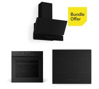 Klarstein Velaire four encastrable + plaque induction + hotte sans tête