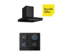 Klarstein Velaire gazinière + hotte cheminée 60 cm minimaliste et élégante