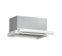 Klarstein Velaire Hotte Aspirante 60cm, Hotte à Tiroir, 896 m³/h, Classe A++, Commandes Tactiles, LED, Filtre Charbon, Design Minimaliste, Hotte Cuisine Aspirante Silencieuse, Blanc