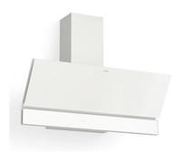 Klarstein Hotte décorative Velaire 90 cm – 820 m³/h, A++, LED, commandes tactiles, Blanc