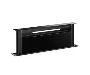 Klarstein Velaire Hotte Aspirante 90 cm - A++ Éco, 906 m³/h, Silencieuse, Commande Tactile, Filtre Charbon & Aluminium, LED, Hotte Cuisine Encastrable Plan de Travail