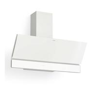 Klarstein Velaire Hotte Aspirante 90 cm - Hotte Décorative, 820 m³/h, A++ Énergie, Commandes Tactiles, LED, Filtre Charbon, Silencieuse, 3 Vitesses + Boost, Hotte Cuisine Moderne, Blanc