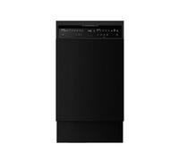 Klarstein Velaire Lave-vaisselle encastrable 45 cm Minimaliste compact puissant Classe B Noir