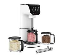 Klarstein Velaire Machine à glace Sorbetière 10 programmes Commande tactile Sans BPA 0,6L 500W Blanc