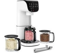 Klarstein Velaire Machine à glace Sorbetière 10 programmes Commande tactile Sans BPA 0,6L 500W Blanc Blanc