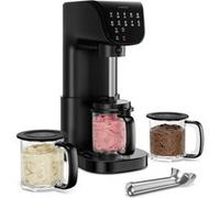 Klarstein Velaire Machine à glace Sorbetière 10 programmes Commande tactile Sans BPA 0,6L 500W Noir Noir