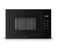 Klarstein Velaire Micro-ondes Encastrable avec Grill 25 Litres 850W et 1200W Noir Acier Inox Plateau 31 5cm
