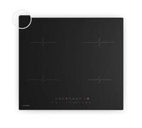 Klarstein Velaire Plaque Induction 60cm - 4 Zones, 7000W Boost, Curseur Tactile, Minuterie, Sécurité Enfants, Vitrocéramique, Plaque Cuisson Induction Encastrable, Design Minimaliste Noir