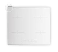 Klarstein Velaire Plaque Induction 60cm - 4 Zones, 7000W Boost, Curseur Tactile, Minuterie, Sécurité Enfants, Vitrocéramique, Plaque Cuisson Induction Encastrable, Design Minimaliste, Blanc