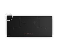 Klarstein Velaire Plaque Induction 90cm - 4 Zones, 7000W Boost, Curseur Tactile, Minuterie, Sécurité Enfants, Verre Céramique, Plaque Cuisson Induction Encastrable, Noir