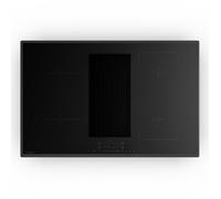 Velaire plaque à induction hybride avec hotte intégrée 80 cm 8400 W minimaliste et puissante A+