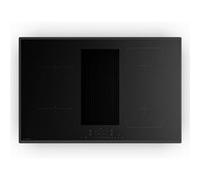 Velaire plaque à induction hybride avec hotte intégrée 80 cm 8400 W minimaliste et puissante A+