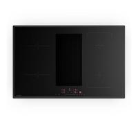 Velaire plaque à induction hybride avec hotte intégrée 80 cm 8400 W minimaliste et puissante A+
