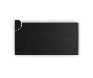 Klarstein Velaire Slim 80cm Plaque à Induction 3 Feux Noir