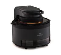 Klarstein Friteuse Sans Huile avec Fonction Vapeur, Friteuse Air Chaud Air Fryer XL 1250W, Mini Friteuse Electrique Sans Huile, Airfryer 5L, Tactile, Minuterie, Température Réglable, 6 Programmes