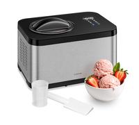 Klarstein Verosteel Sorbetière - 1,5 L, compresseur, 150 W, crème glacée, granité, yaourt et sorbet, écran tactile, 4 programmes