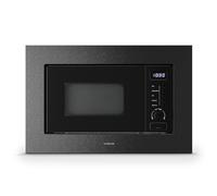 Klarstein Verosteel 700W 33cm Micro-ondes Encastrable avec Grill Noir/Argent