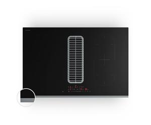 Klarstein Verosteel 80cm 4 Feux Plaque Induction avec Hotte Intégrée Noir AP