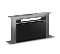 Klarstein Verosteel Hotte Aspirante 60 cm - A++ Éco, 853 m³/h, Commandes Tactiles, LED, Hotte Encastrable Plan de Travail, Filtre Aluminium & Charbon, Verre Noir