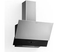Klarstein Verosteel Hotte Aspirante 60 cm - Hotte Décorative, 624 m³/h Commandes Tactiles, LED, Filtre Charbon, Inox & Verre Noir, Silencieuse, Cuisine Moderne