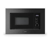 Klarstein Verosteel Micro Onde Encastrable avec Grill - 20L, 700W, 8 Programmes, Commande Tactile, Acier Inox, Plateau Verre, Four Micro Ondes Encastrable, Acier Inoxydable Noir