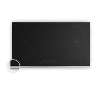 Klarstein Verosteel Plaque Induction 5 Zones, 12200W Boost, Curseur Tactile, Minuterie, Verrouillage Enfant, Verre Noir 90cm