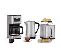 Verosteel set petit-déjeuner | Grille-pain, bouilloire, cafetière | 12 tasses