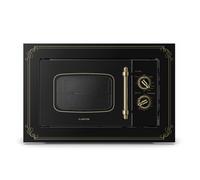 Klarstein Micro-ondes encastrable Victoria 20 – 20 L, 800/1000 W gril, 3 fonctions, inox noir